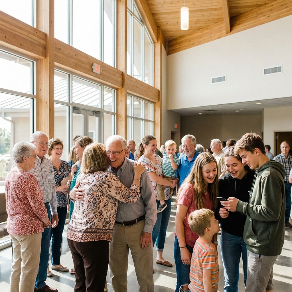 성도들의 교제 모습